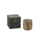 Bougie parfumée J-Line Luxuria Cookie Crunch en situation dans un intérieur chic
