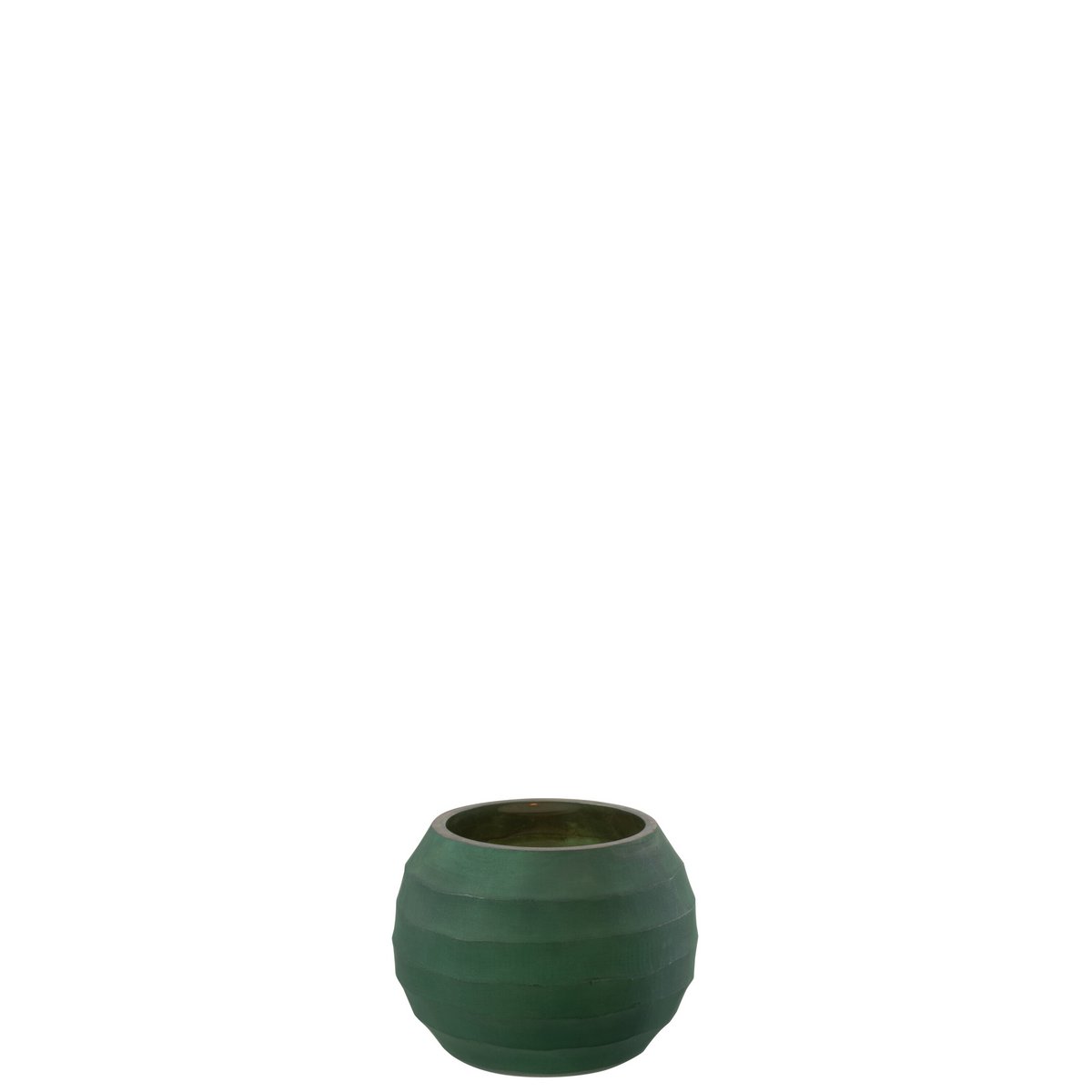 Photophore J-Line Stripe sur une table, ajoutant une touche décorative
