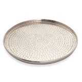 Plateau de service plateau décoratif 12 pièces métal ø 40 cm plateau à bougie rond argent ou or plateau décoratif