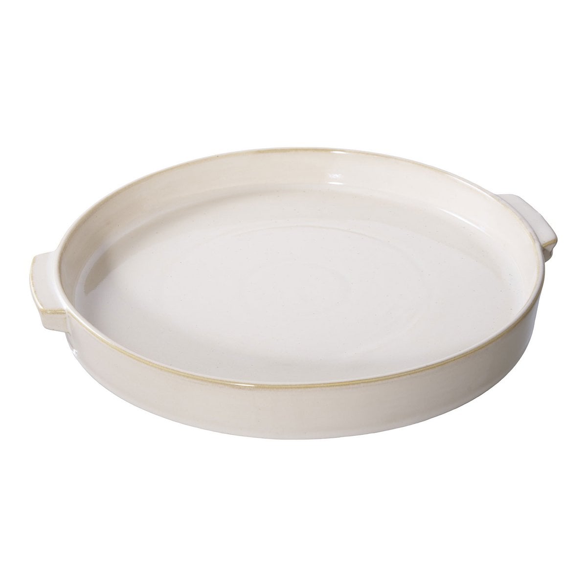 Plateau blanc en céramique avec objets décoratifs