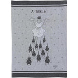 Torchon jacquard À table Ombre 50 x 70
