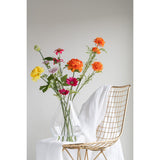 Vase Abby en verre transparent de J-Line, vue de face