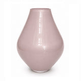 Détail du col fin du vase Lesse rose pastel métallisé