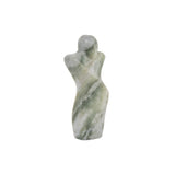 Statue Mâle Abstrait en marbre vert, vue de côté