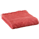 Serviette de toilette uni Zoé Brique 50 x 100