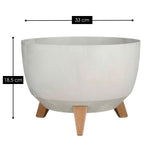 Jardinière d'extérieur Doppio Gris