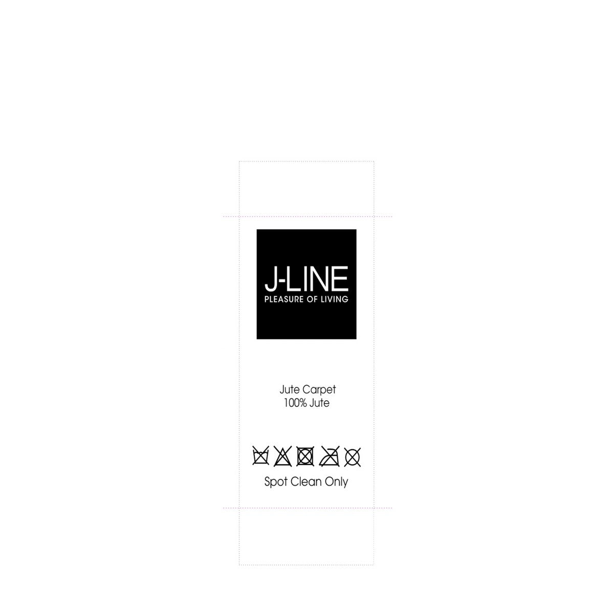 Détail du tissage en jute du tapis J-Line