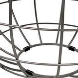 Table basse ronde durable Lexington ø 75 cm treillis métallique fil métallique table de salon en bois massif