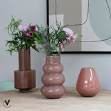 Vase Volta Elite en verre marron 19 cm