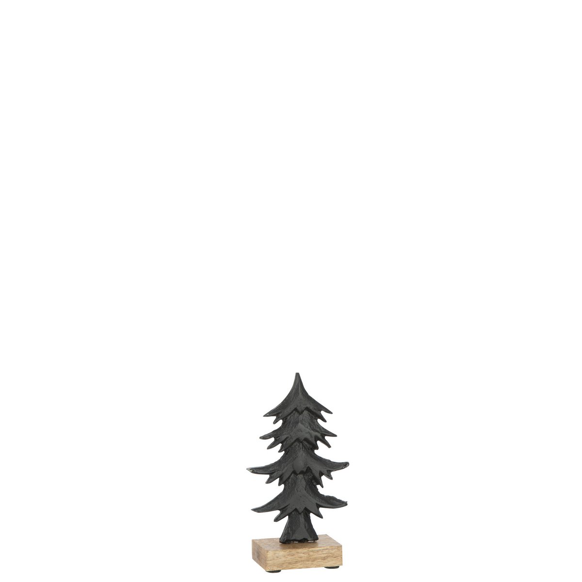Pin J-Line Ori en bois et aluminium noir, élégant et moderne