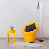Lampe debout "modo" en métal en noir, versions en or, prise E27, lampe de table pour salon, salle à manger, cuisine, couloir, couloir ou bureau, 150 haut