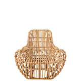 Fauteuil Ana en rotin naturel de J-Line, vue de face