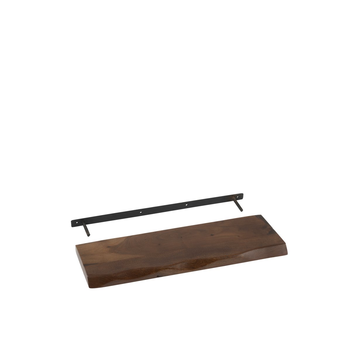 Détail de l'étagère Gérard en bois d'acacia - finition élégante