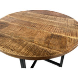 Table basse ronde 60 cm table de salon table d'appoint Cannes structure métal noir blanc argent antique