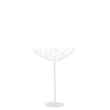 Arbre décoratif J-Line en métal blanc, vue de face