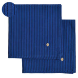Lot de 2 serviettes de table Léonie Indigo 40 x 40