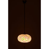 Détail du design en mosaïque de la lampe J-Line