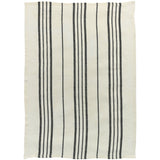 Torchon Rayé Karma Ecru/noir 55 x 75