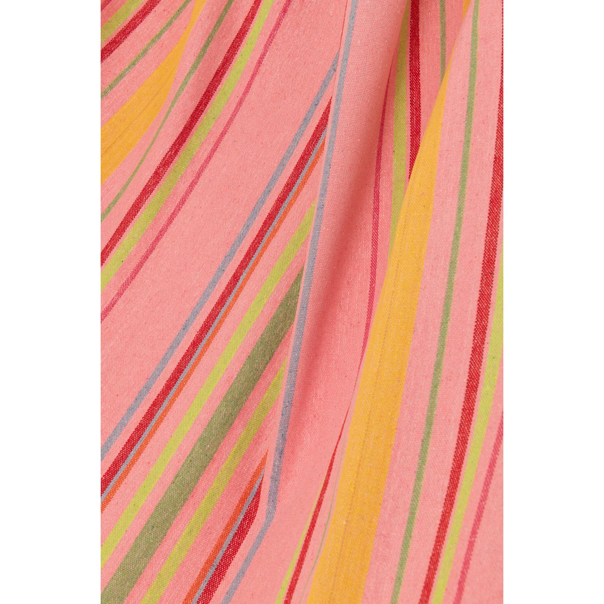 Hamac J-Line Rayures Coton/Polyester Rose avec motifs colorés