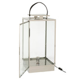 Vue rapprochée des matériaux en métal et verre de la lampe