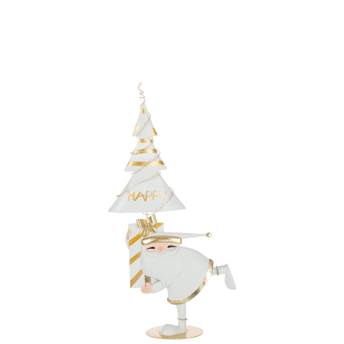 Ambiance festive avec la figurine Arbre du Père Noël J-Line en décoration intérieure
