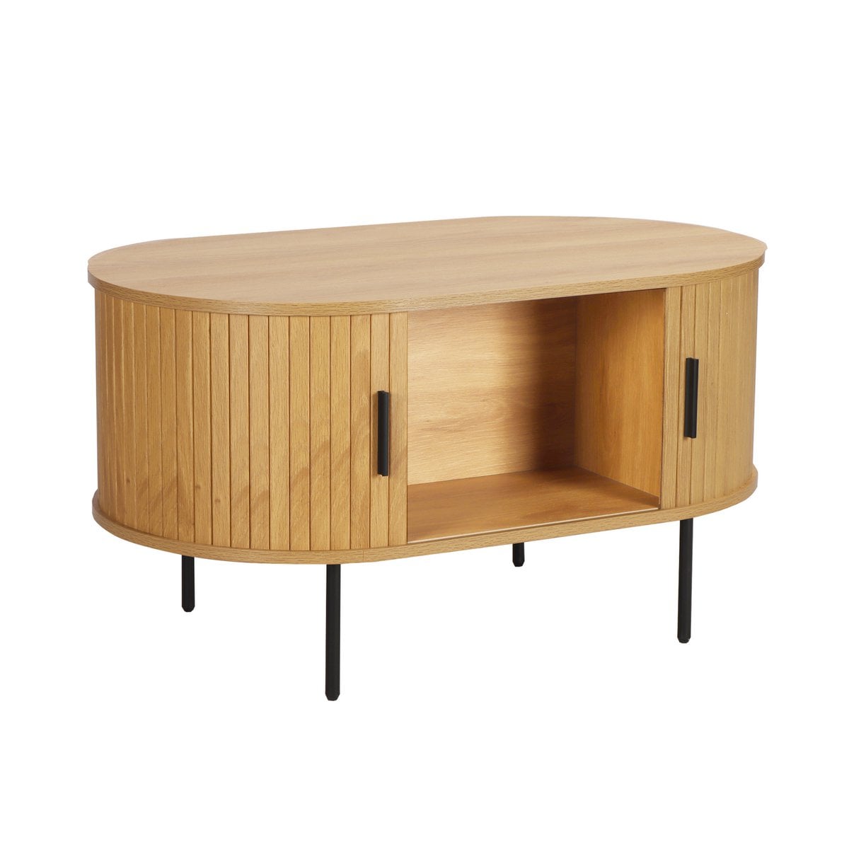 Table basse avec espace de rangement ouvert