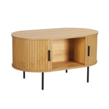 Table basse avec espace de rangement ouvert