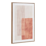 Détail de la texture de la toile Mina en beige et marron