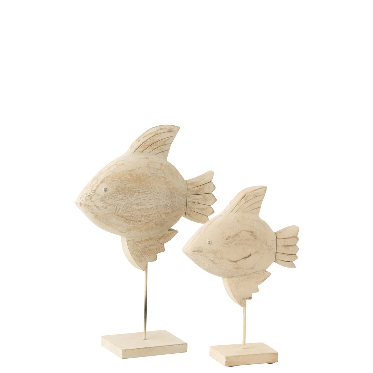 Décoration poisson en bois et métal - vue avant
