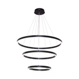 Lampe suspendue Neo Black | 3 ring 40 + 60 + 80 cm