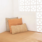 Coussin en raphia 50x30 cm avec rembourrage, coussin décoratif pour canapé DALUNG