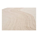 Tapis marron clair/ivoire en situation dans un salon
