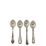 Lot de 4 cuillères J-Line - Finition brillante et style raffiné