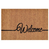 Lot de 10 tapis de noix de coco 60 x 40 cm motif paillasson paillasson paillasson tapis anti-poussière porte d'entrée