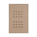 Décoration murale marron foncé Mica Decorations avec relief subtil