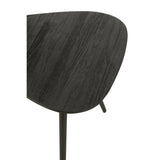 Vue latérale de la table d'appoint Triangle J-Line