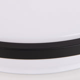 Plafond LED "Irvine", lampe plafond en métal, blanc, blanc, avec des LED fermement construites, pour la salle à manger, le salon, le hall ou le bureau, Ø30,5 cm