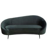 J-Line Canapé Elisabeth Textile/Métal Vert