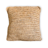 Coussin carré en raffia - Ambiance boho chic