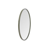 Miroir Richesse en métal vert, design contemporain et élégant, diamètre 50 cm