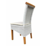 Chaise de salle à manger chaise rotin table de table de salle à manger blanche Perth Nature rattan Nature Nucleus durable