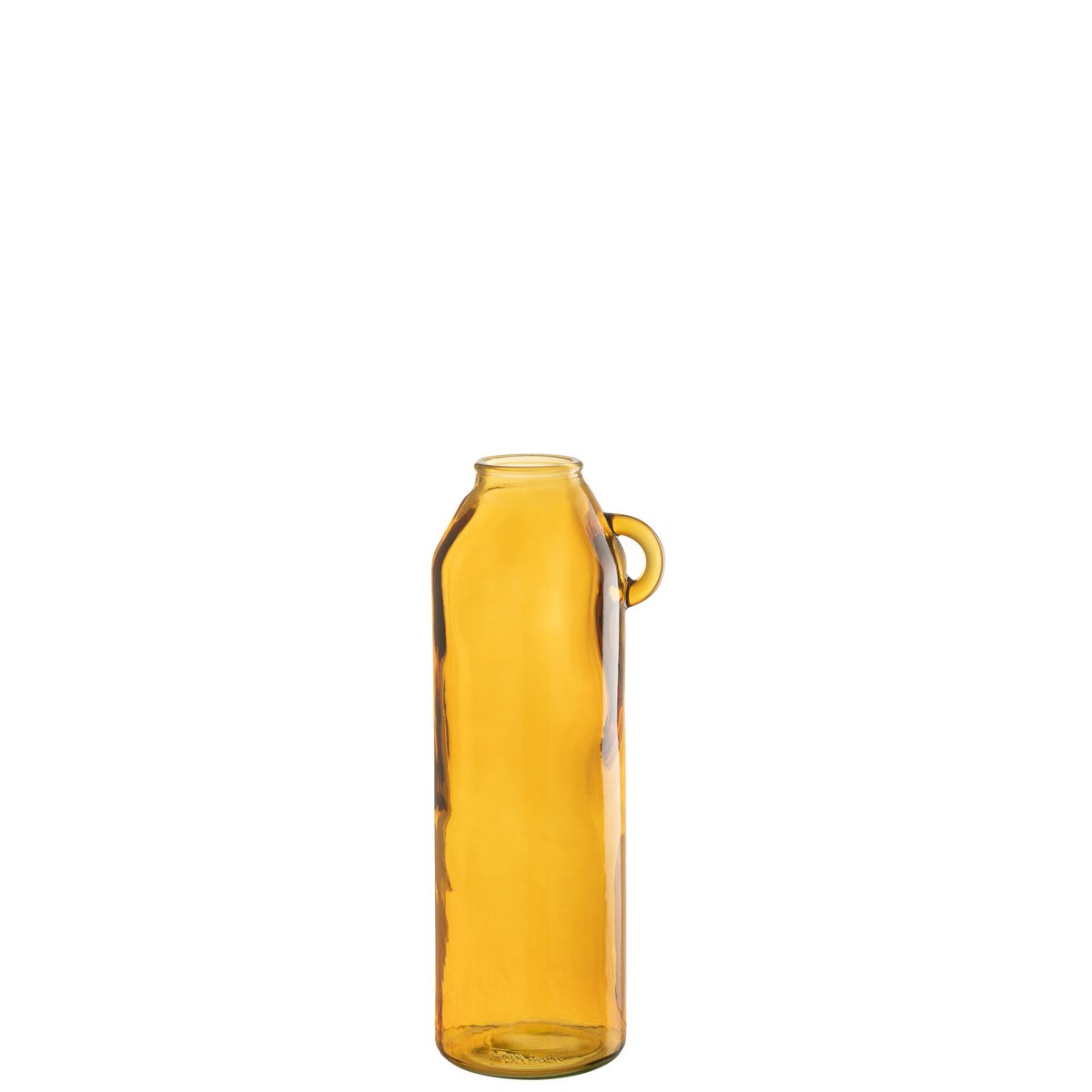 Détail du vase cylindrique J-Line en verre, design contemporain et naturel.