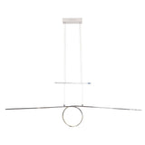 LED en métal dans le pendentif à LED en argent, avec pendule LED intégré à l'intérieur