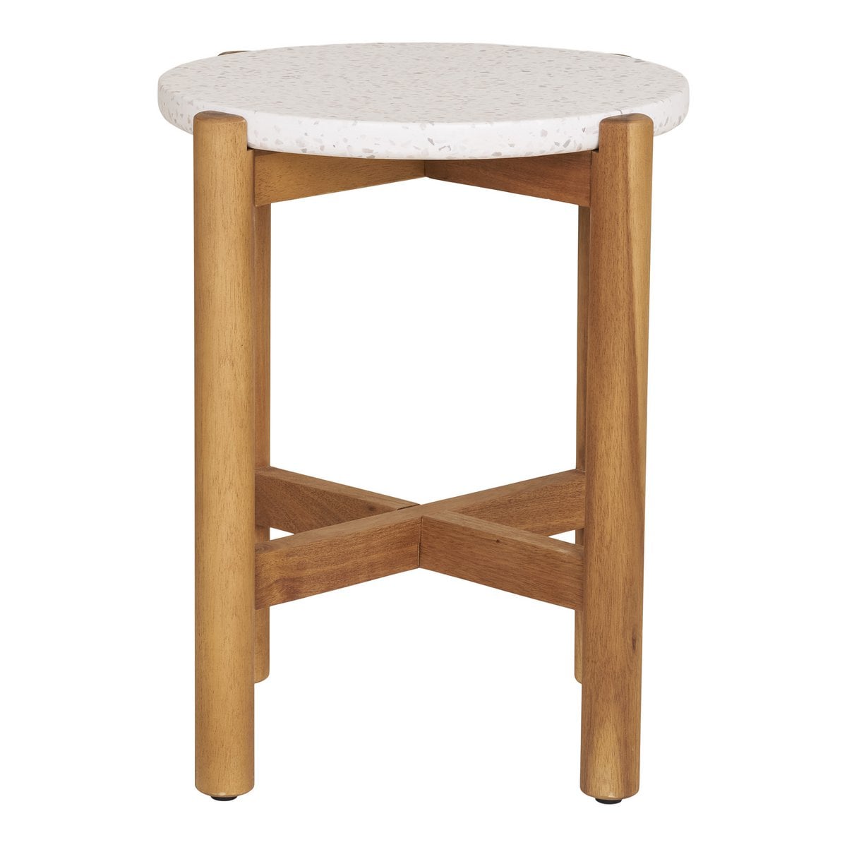 Table Terracina utilisée en extérieur sur un patio élégant.