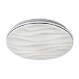 Lampe à plafond à LED de maison intelligente "Austin" avec un effet cristallin, de nombreuses fonctions, en métal et en plastique, blanc, avec des LED intégrées, un éclairage pour le salon ou le bureau