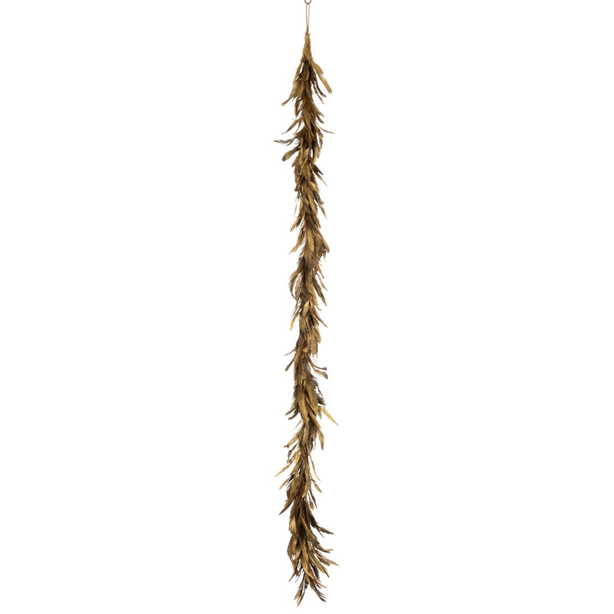 Décoration Slinger Feathers en plumes dorées, élégante et raffinée