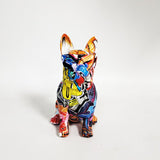 Polyresin Bulldog coloré