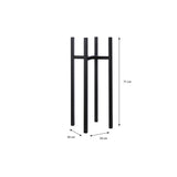 Support pour plantes Ascot Noir