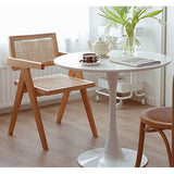 chaise Pierre Jeanneret bois + rotin, haute qualité