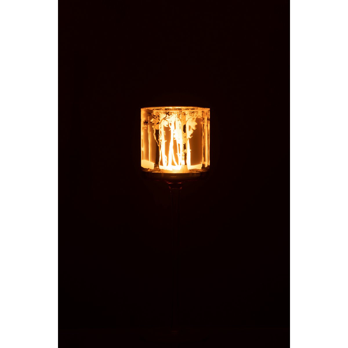 Photophore J-Line sur pied Arbres, détail du motif arbre
